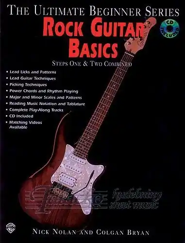 Ultimate Beginner Rock Guitar Basics (Steps One And Two Combined) + CD Víkendová Akce