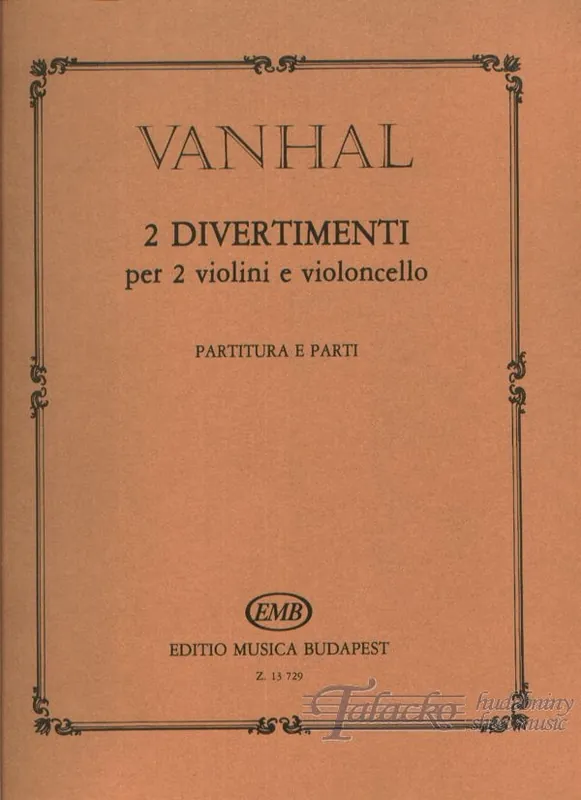 2 Divertimenti per 2 violini e violoncello Objednat Nyní