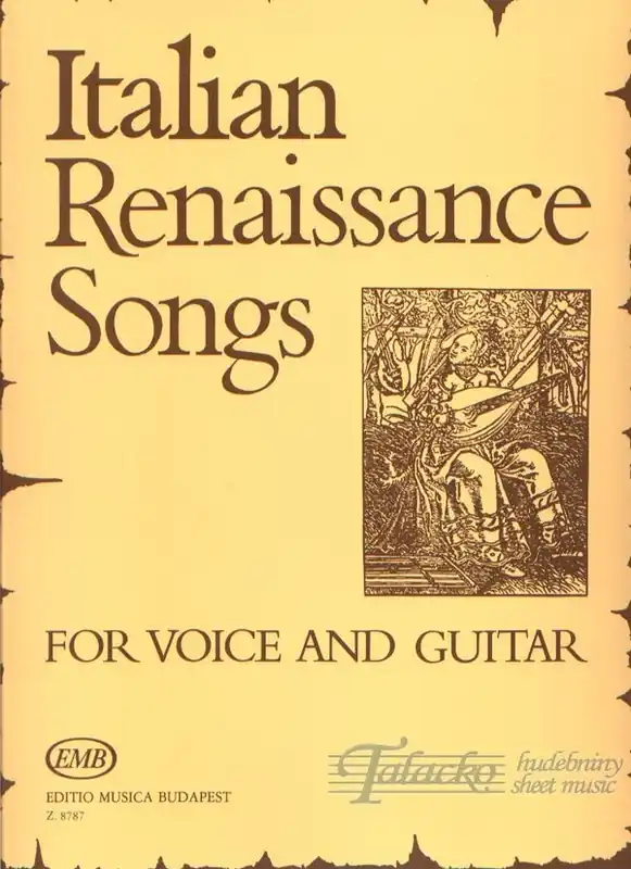 Originální Italian Renaissance Songs for Voice and Guitar