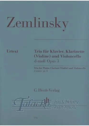 Trio for Piano, Clarinet (Violin) and Violoncello d minor op. 3 Top Prodej