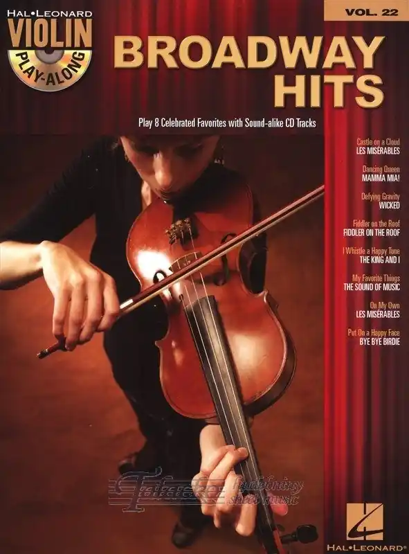 Hal Leonard Violin Play-Along Vol. 22 Broadway Hits + CD Nejlepší Volba