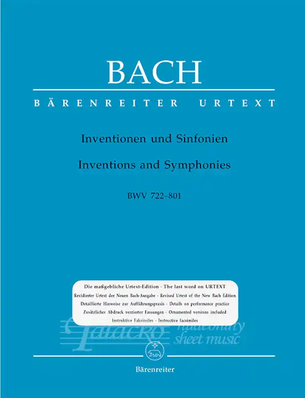 Novinka Inventions and Sinfonias BWV 772-801