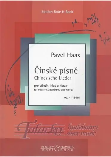 Nejlepší Cena Čínské písně op. 4