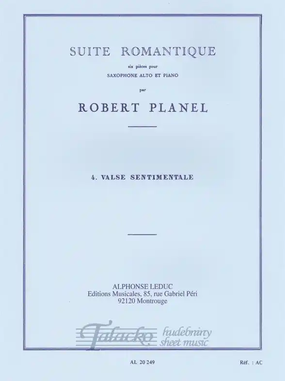 Oblíbený Suite Romantique no. 4 Valse sentimentale