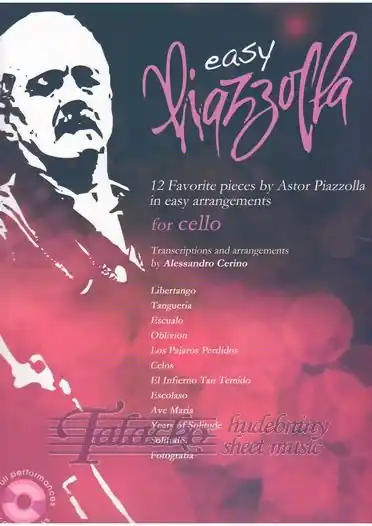 Easy Piazzolla for Cello + CD Sezónní Sleva
