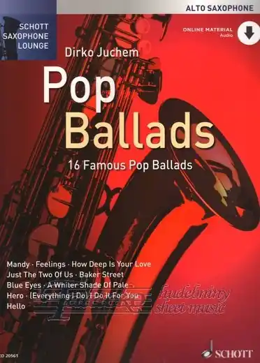 Saxophone Lounge Pop Ballads (Alto Saxophone) + Online Audio Akční Cena