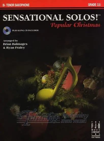 Sensational Solos - Popular Christmas - Tenor Sax + CD Akční Cena