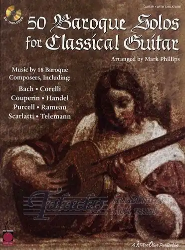 50 Baroque Solos For Classical Guitar + CD Oblíbený
