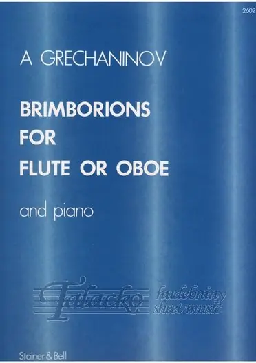 Oblíbený Brimborions for flute or oboe and piano