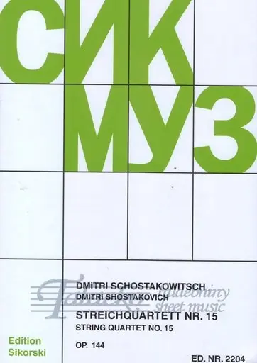 Super Cena String Quartet No. 15, op. 144