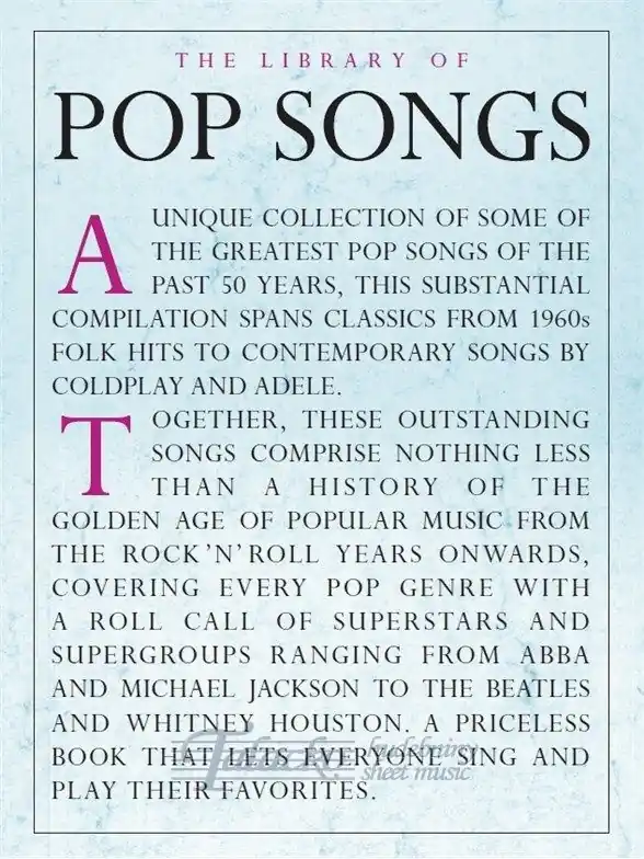 Kup Teď Library Of Pop Songs