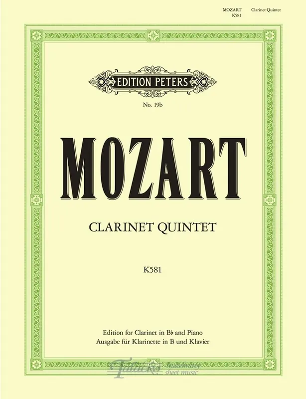 Cenově Výhodný Clarinet Quintet KV 581