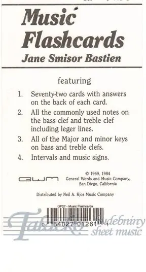 Super Cena Bastien Music Flash Cards