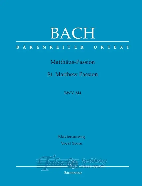 Matthew Passion BWV 244 Zlevněný