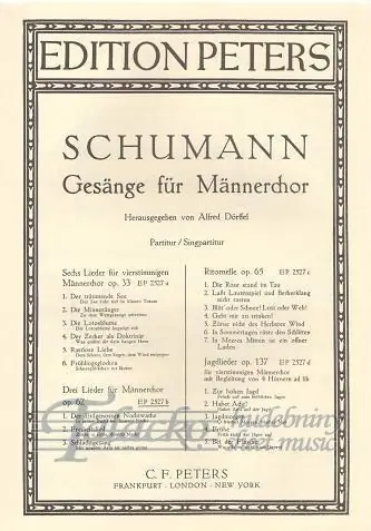 Nejprodávanější 3 Male Choruses Op.62