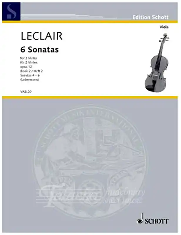 6 Sonatas, op.12 Book 2 (4-6) Omezená Nabídka