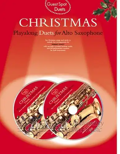 Guest Spot Christmas Playalong Duets For Alto Saxophone + CD Jen Po Omezenou Doba