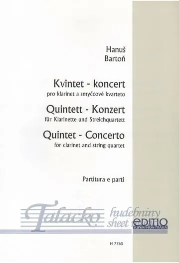 Nízká Cena Kvintet - koncert pro klarinet a smyčcové kvarteto
