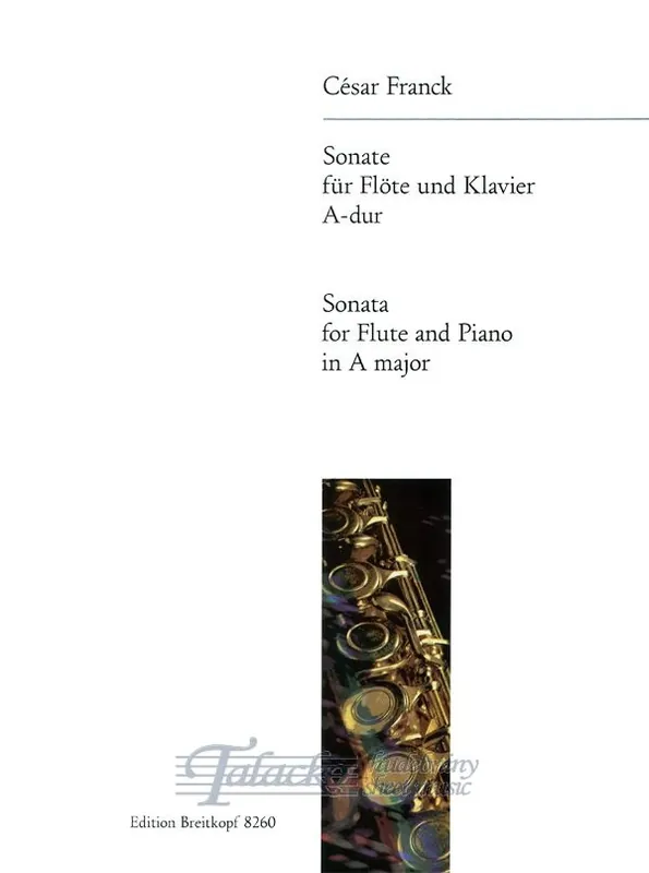 Sonata for Violin and Piano in A major - for Flute arr. Kup Teď