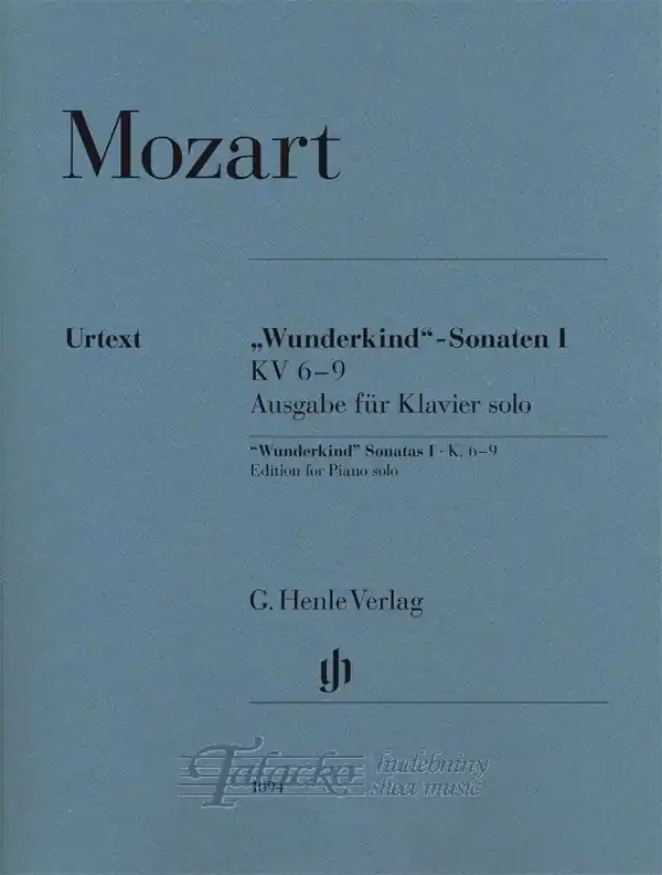 "Wunderkind"-Sonatas Volume I K. 6-9 Cenová Bomba