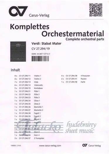 Stabat Mater (harmonie komplet) Hit Sezóny