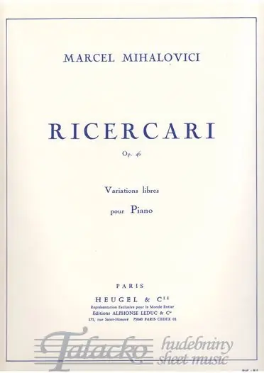 Ricercari op. 46 Přímo Od Výrobce