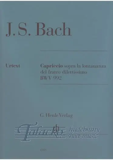 Capriccio sopra la lontananza del fratro dilettissimo B flat major BWV 992 Rychlé Dodání