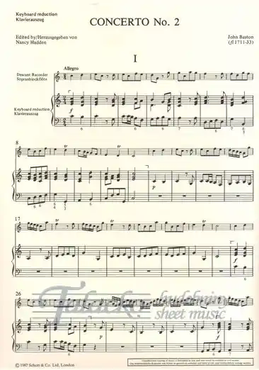 Finální Výprodej Concerto no. 2 in C Dur for recorder and strings - piano reduction