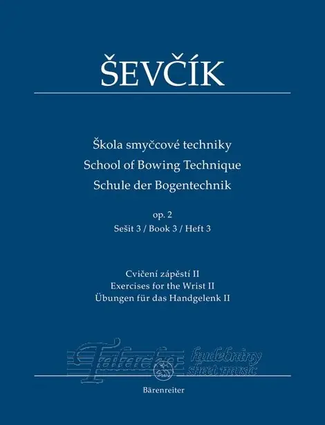 Škola smyčcové techniky op. 2, sešit 3 Nejlepší Volba