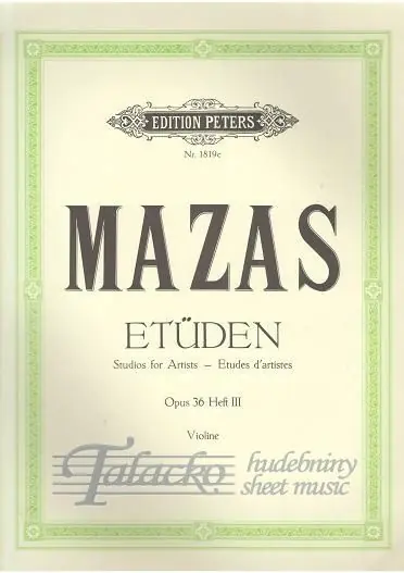 Studies Op.36 Vol.3 Virtuoso Studies Sezónní Sleva