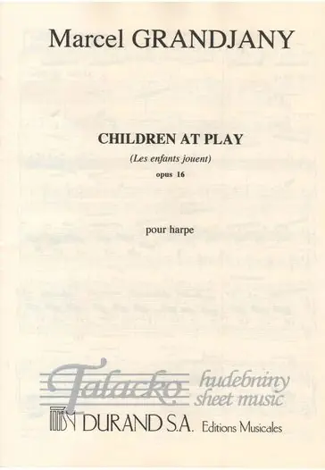 Bezpečná Platba Children At Play pour Harpe op. 16
