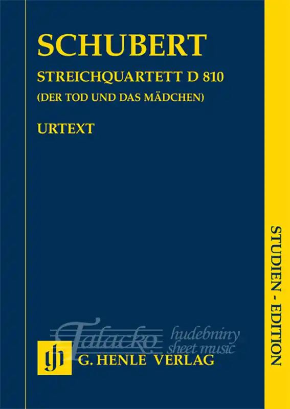 Kup Teď String Quartet "The Death and the Maiden" d minor D 810 (Study Score)