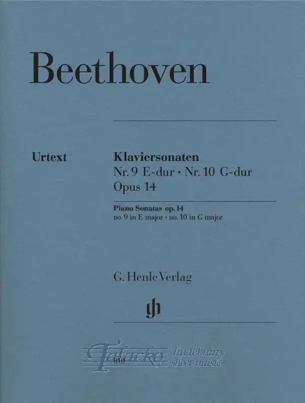 Piano Sonatas no. 9 in E major op. 14,1 and no. 10 in G major op. 14,2 Nakupujte Hned