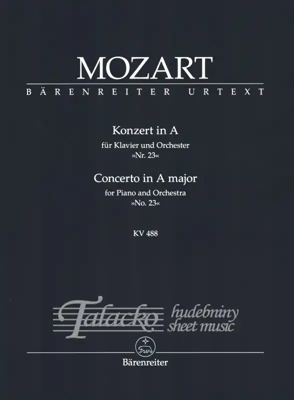 Omezená Nabídka Piano Concerto A major KV 488, MP