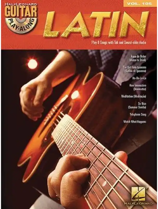Autentický Guitar Play-Along 105 Latin (noty, tabulatury na kytaru) (+audio)