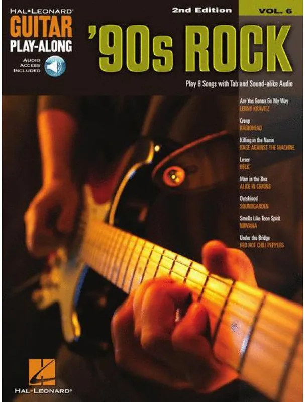 Akce Guitar Play-Along 6 ‘90s Rock - 2nd Edition (noty, tabulatury na kytaru) (+audio)