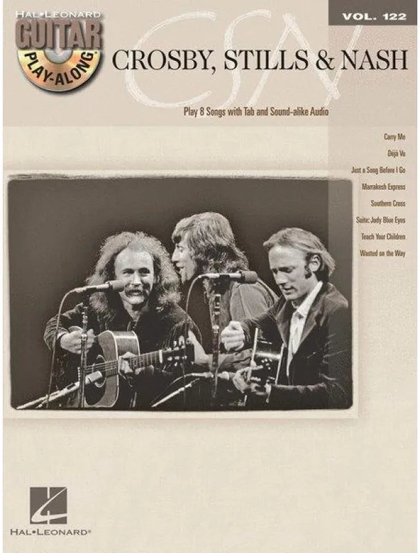 Omezená Nabídka Guitar Play-Along Vol. 122 Crosby, Stills & Nash (noty, tabulatury na kytaru) (+audio)