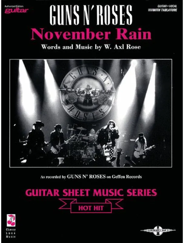 Časově Omezené Guns N‘ Roses November Rain (noty, tabulatury na kytaru)