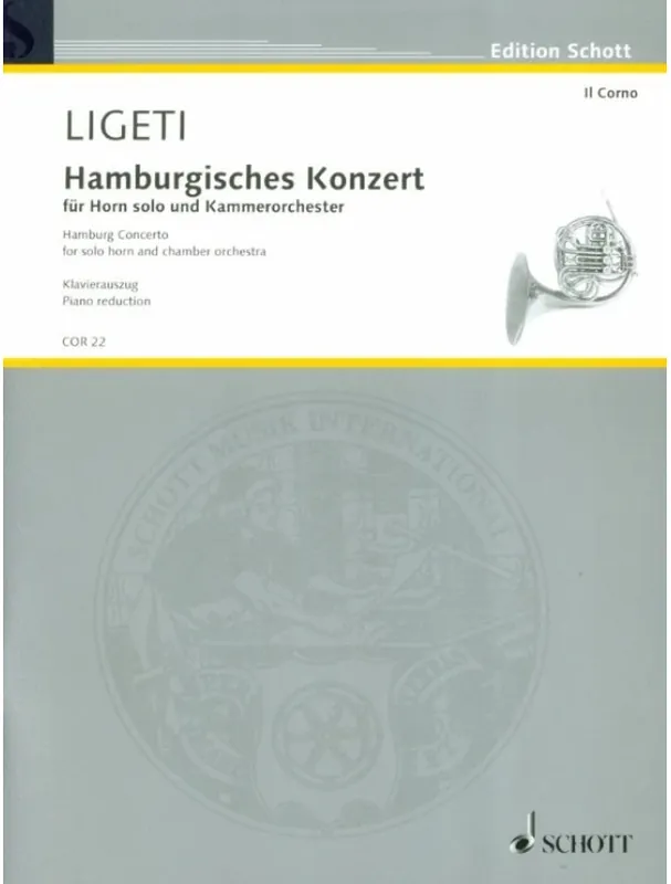 György Ligeti Hamburg Concerto (noty na lesní roh, klavír) Zlevněný