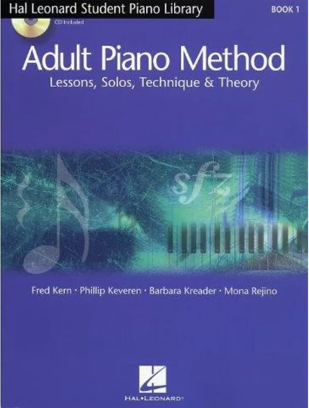 Aktuální Hal Leonard Adult Piano Method Book 1 - Lessons, Solos, Technique & Theory (noty na sólo klavír) (+audio)