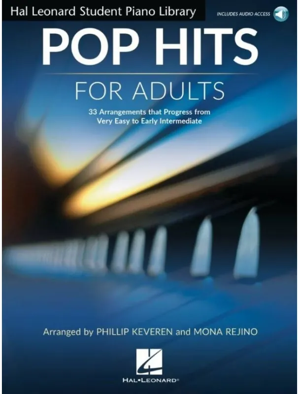 Značkový Hal Leonard Adult Piano Method Pop Hits (noty na klavír)(+audio)