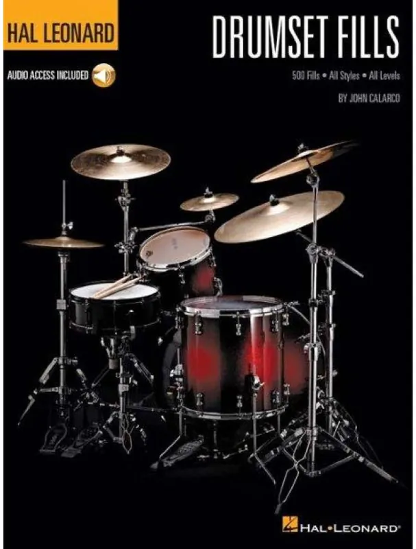 Akční Nabídka Hal Leonard Drumset Fills (noty na bicí) (+audio)