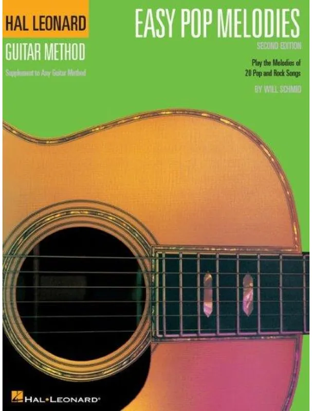 Hal Leonard Guitar Method Easy Pop Melodies - 3rd Edition (noty, melodická linka, akordy na kytaru) Víkendová Akce