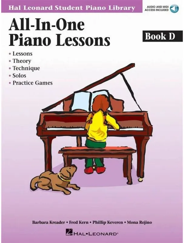 Akční Cena Hal Leonard Student Piano Library All-In-One Piano Lessons Book D (noty na klavír)(+audio)