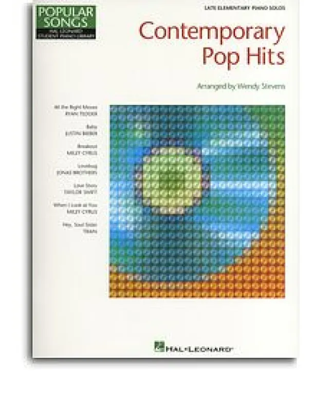 Bezpečná Platba Hal Leonard Student Piano Library Contemporary Pop Hits - Late Elementary (noty, sólo klavír)