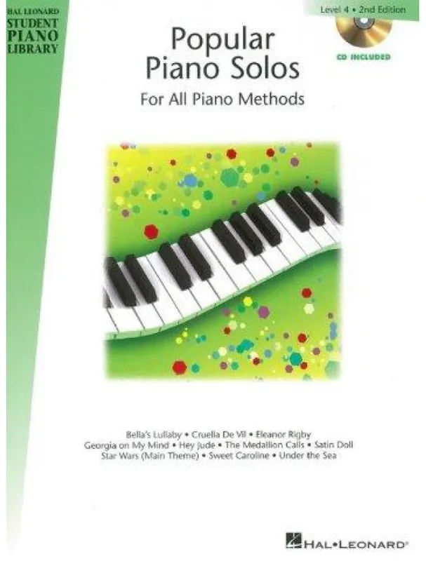 Originální Hal Leonard Student Piano Library Popular Piano Solos 2nd Edition – Level 4 (noty na sólo klavír) (+audio)