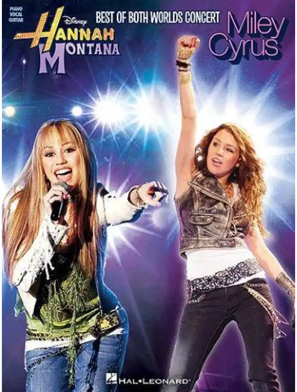 Hannah Montana / Miley Cyrus Best of Both Worlds Concert (noty na klavír, zpěv, akordy na kytaru) Speciální Cena