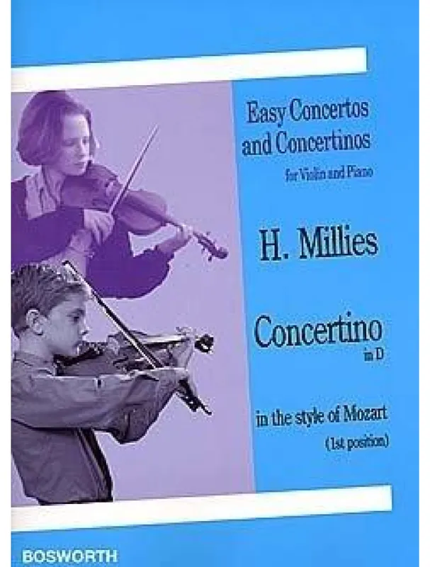Hans M. Millies Concertino In D In The Style Of Mozart (noty na housle, klavír) Novinka