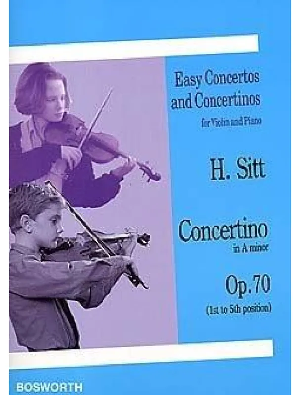 Pouze Dnes Hans Sitt Concertino In A Minor For Violin And Piano Op.70 (noty na housle, klavír)