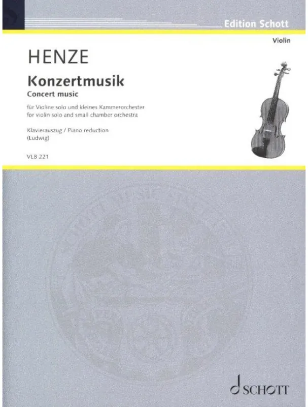Koupit Online Hans Werner Henze Konzertmusik (noty na housle, klavír)